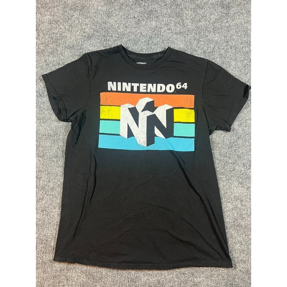 Nintendo 64 Men's Casual Retro Classic N64 Logo Mens Black T-Shirt Size S